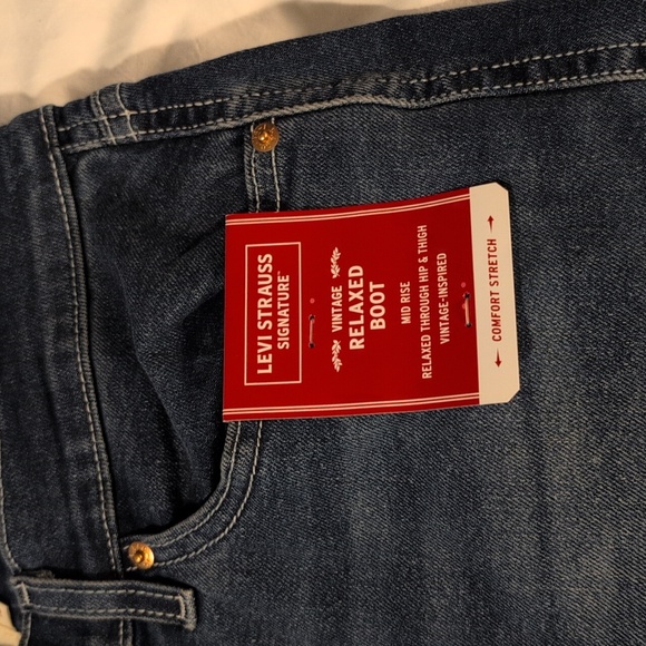 Levi's Signature Dark Blue Jeans Size 12 - Picture 3 of 11